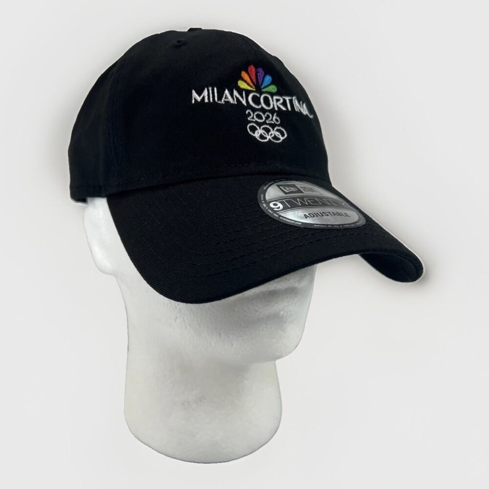 New Era 9TWENTY Milan Cortina 2026 Winter Olympics NBC Hat Cap Adjustable Black
